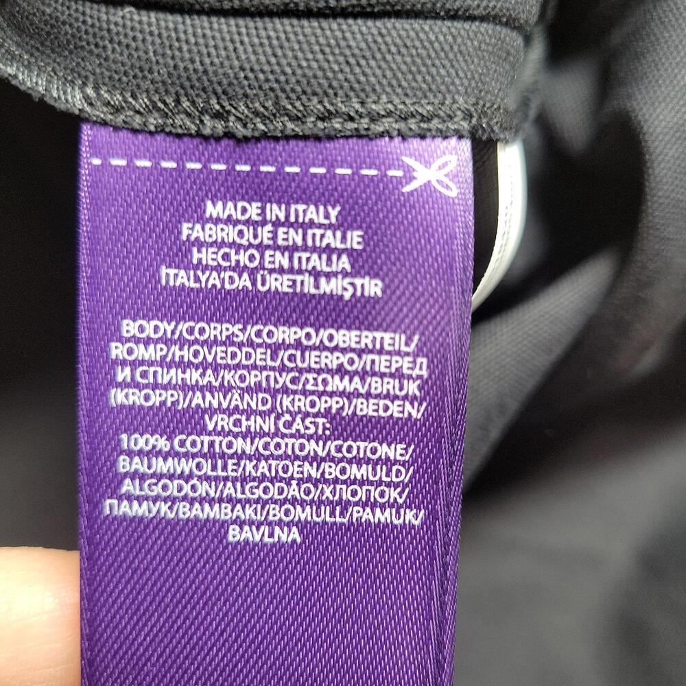 Ralph Lauren Purple Label Skirt 6 Black Cotton A-Line Midi Pockets Classic - Picture 6 of 7